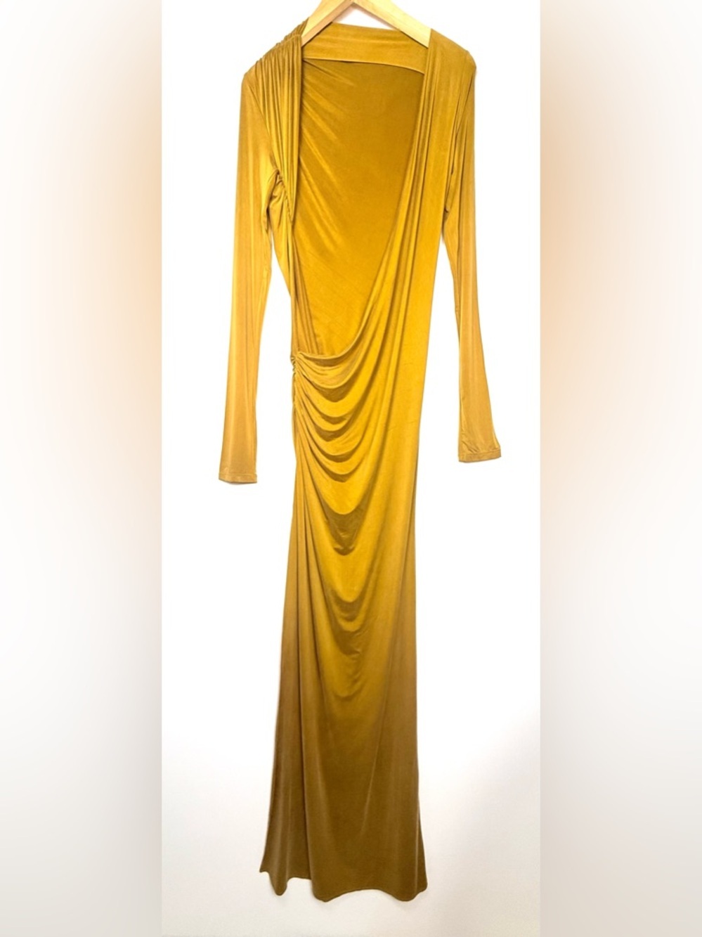 The Andamame Open Back Long Sleeve Evening Gown NWT*Retail $820* - Picture 5 of 9